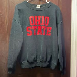ohio state black crewneck